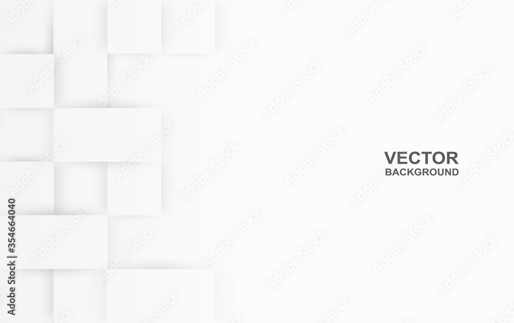 Abstract. Embossed paper square white background. light and shadow .Vector. Abstract. Embossed paper square white background. light and shadow .Vector.