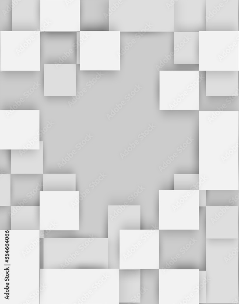 Abstract. Embossed paper square white background. light and shadow .Vector. Abstract. Embossed paper square white background. light and shadow .Vector.