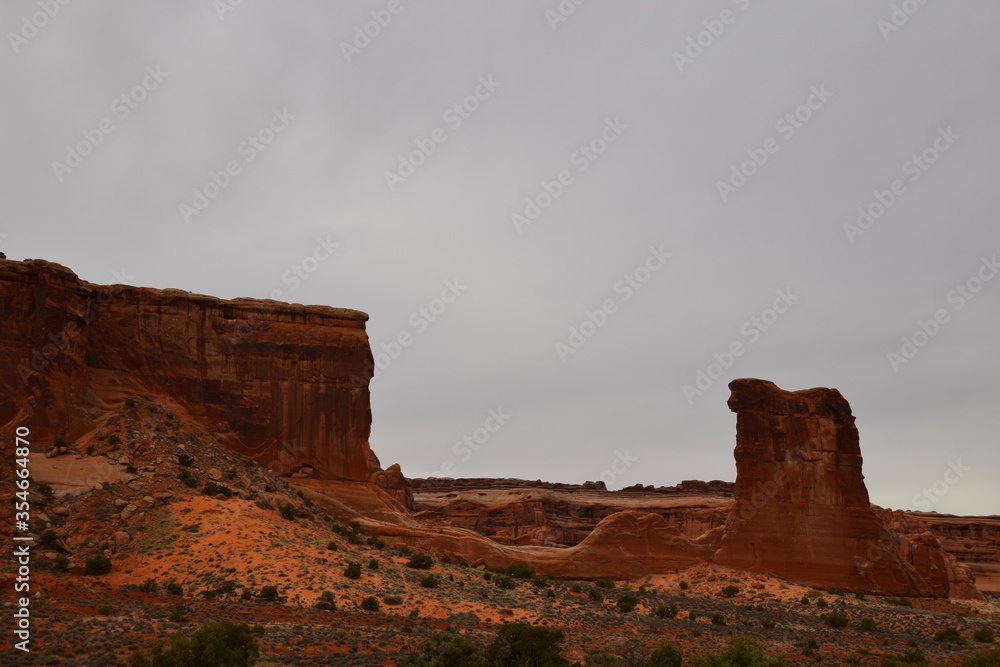 fallen arch at Arches National Park