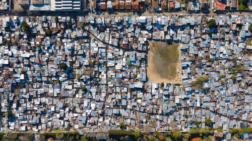 Aerial view of the villa, la cava, located in san isidro, Buenos Aires, Argentina.