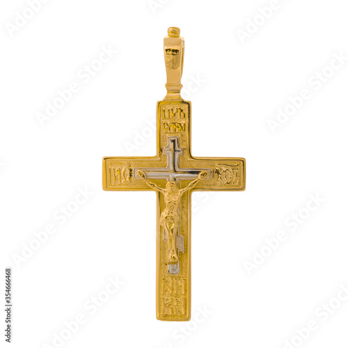 Gold jewelry: gold pendant with cubic Zirconia