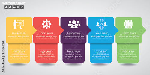 Timeline infographics, elements and icons. Vector
