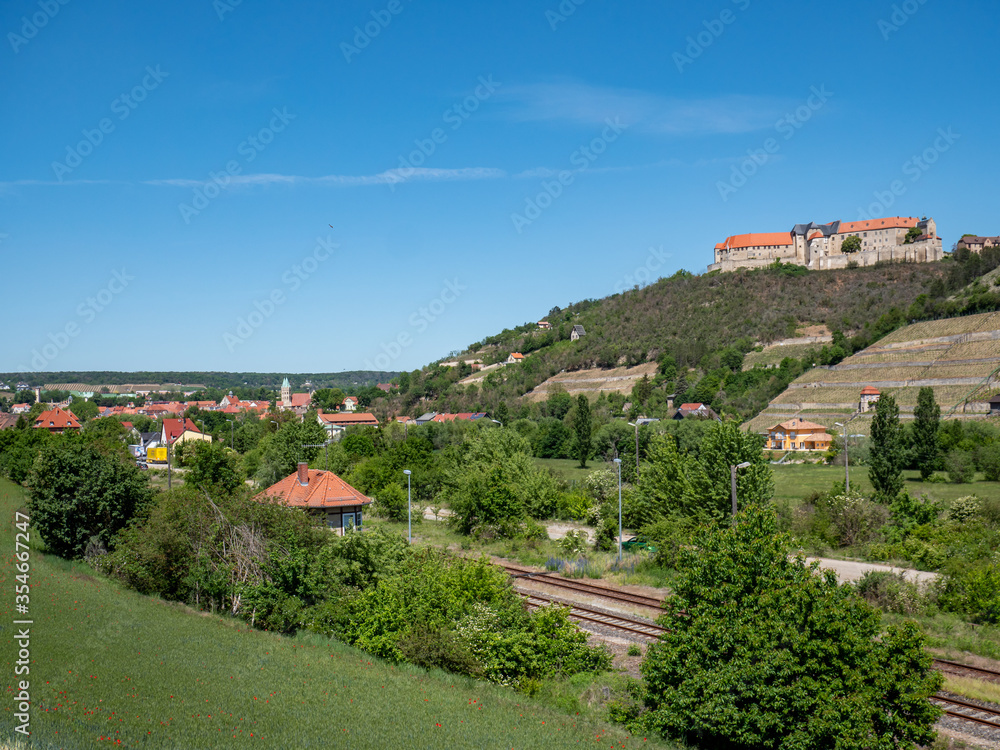 Obraz premium Weinstadt Freyburg an der Unstrut in Sachsen-Anhalt