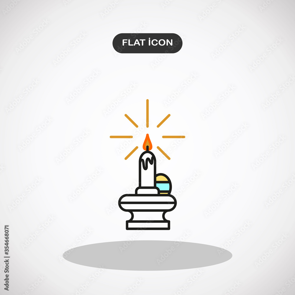 Candle vector icon.Simple logo vector illustration for graphic and web design. Candle vector icon.Simple logo vector illustration for graphic and web design.