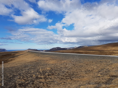 flat landscape on north cape, Finnmark