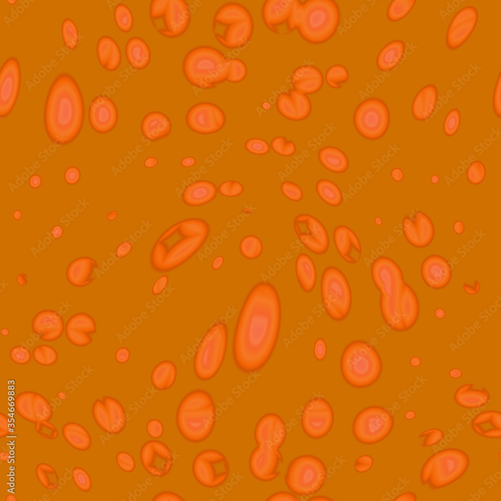 celulas anaranjadas en un fondo acuoso celulas anaranjadas en un fondo acuoso