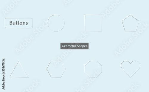Neumorphism ui design geome...