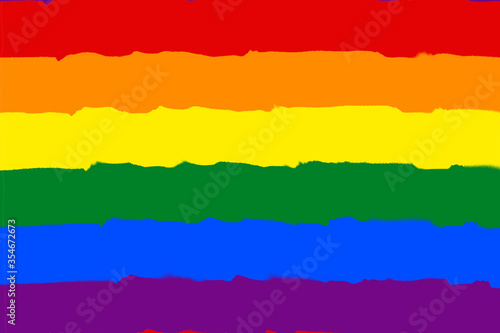 LGBT flag gay pride  social movement rainbow flag is a symbol of lesbian  gay  bisexual  transgender  human rights  tolerance and peace. Illustrator vector