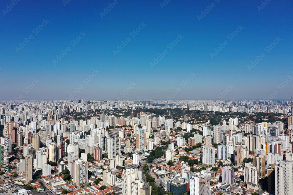 Aerial landscape of soccer stadium in the sunny day. Great landscape. Aerial landscape of soccer stadium in the sunny day. Great landscape.