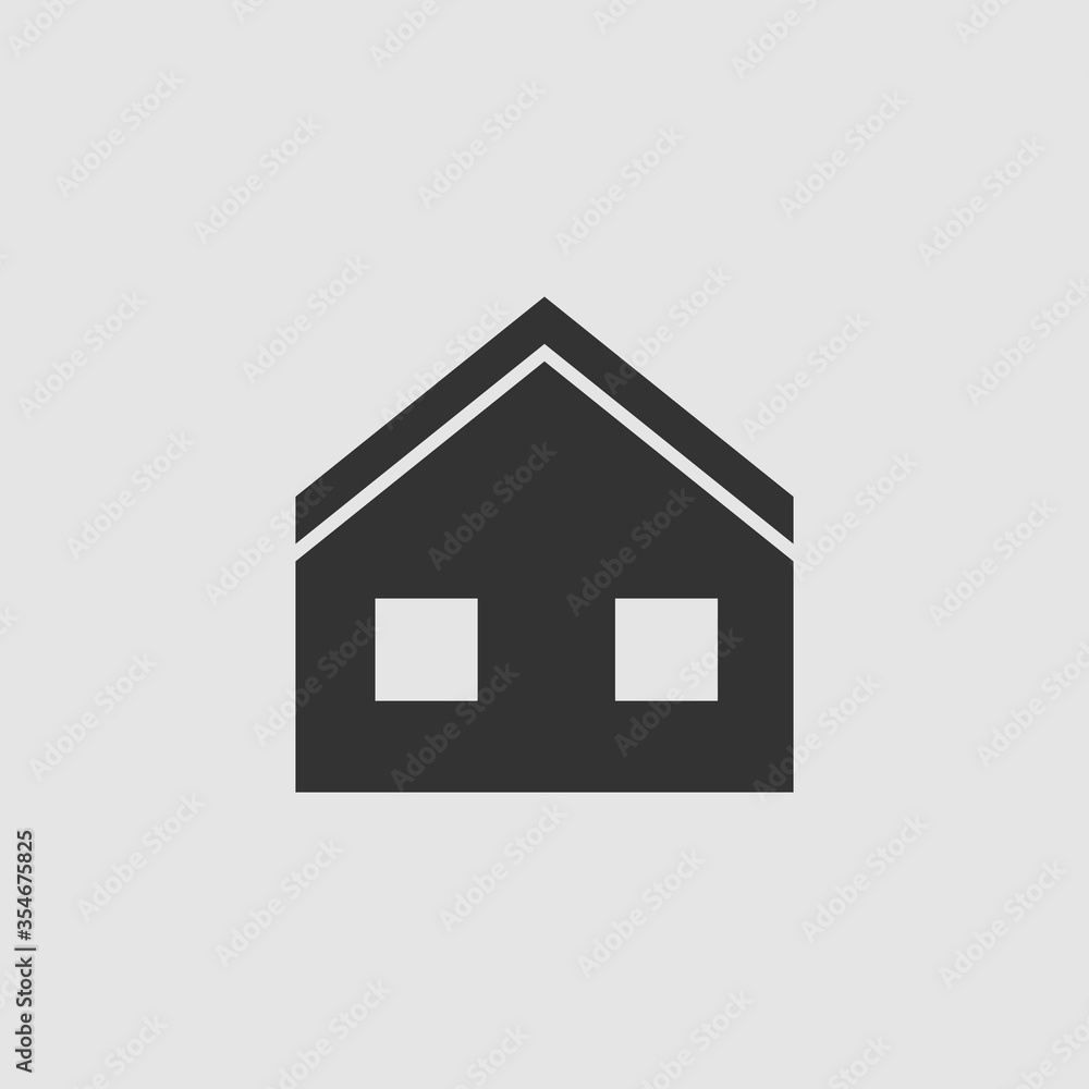 House icon flat. House icon flat.
