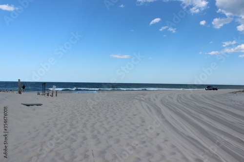 Sand beach and sea