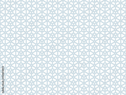 The geometric pattern with lines. Seamless vector background. White and blue texture. Graphic modern pattern. Simple lattice graphic design