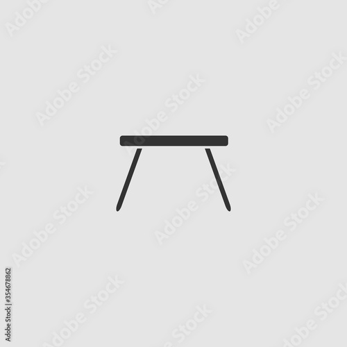Table icon flat.