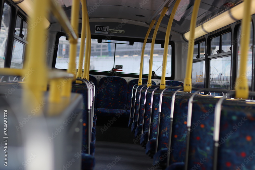 Fototapeta premium Empty bus