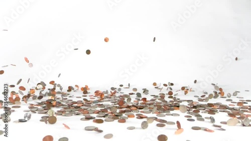 424 Coins falling from the sky