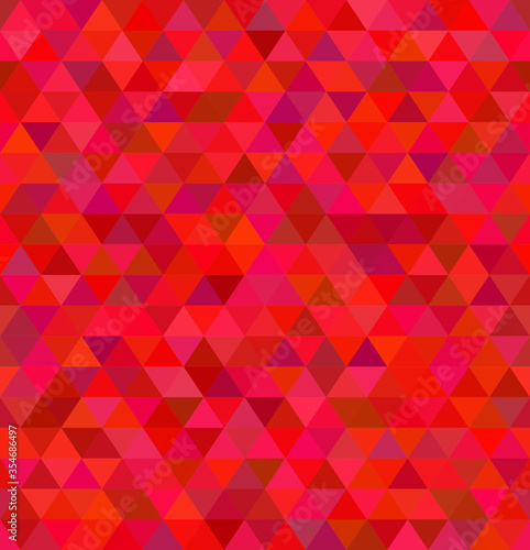 Red triangles background - seamless geometric pattern. Vector illustration  fully editable  you can change form and color