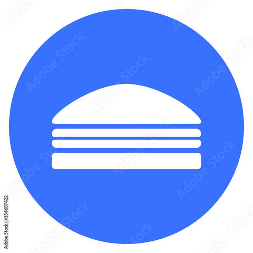 Hamburger icon, symbol, blue, Vector