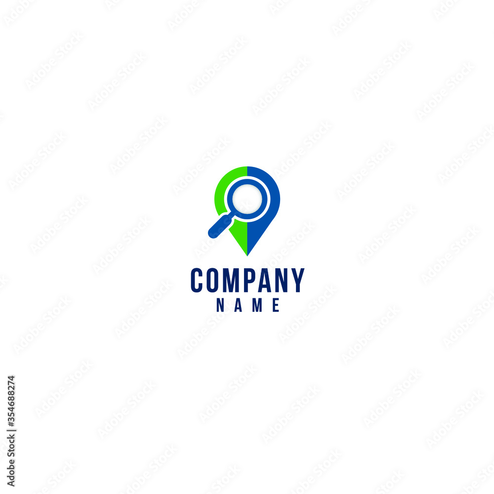 Logo abstract geometric business icon