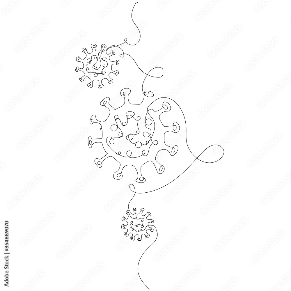 corona-virus---covid-19-virus-line-art-one line art