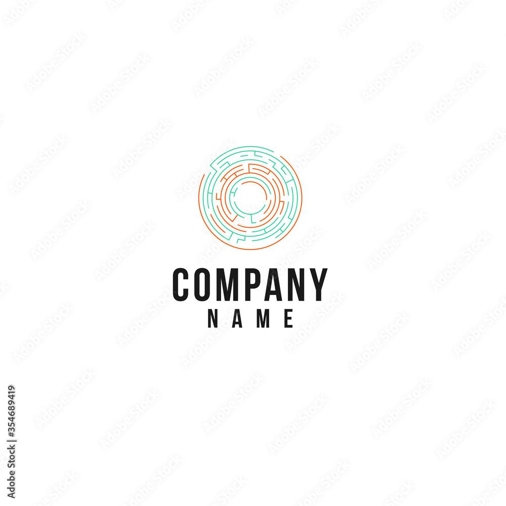 Logo abstract geometric business icon Logo abstract geometric business icon