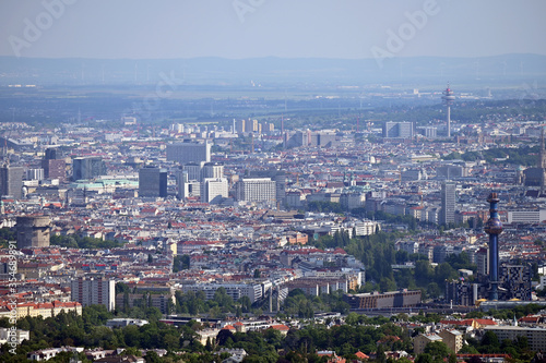 Vienna city panoramic view cityscape Austria