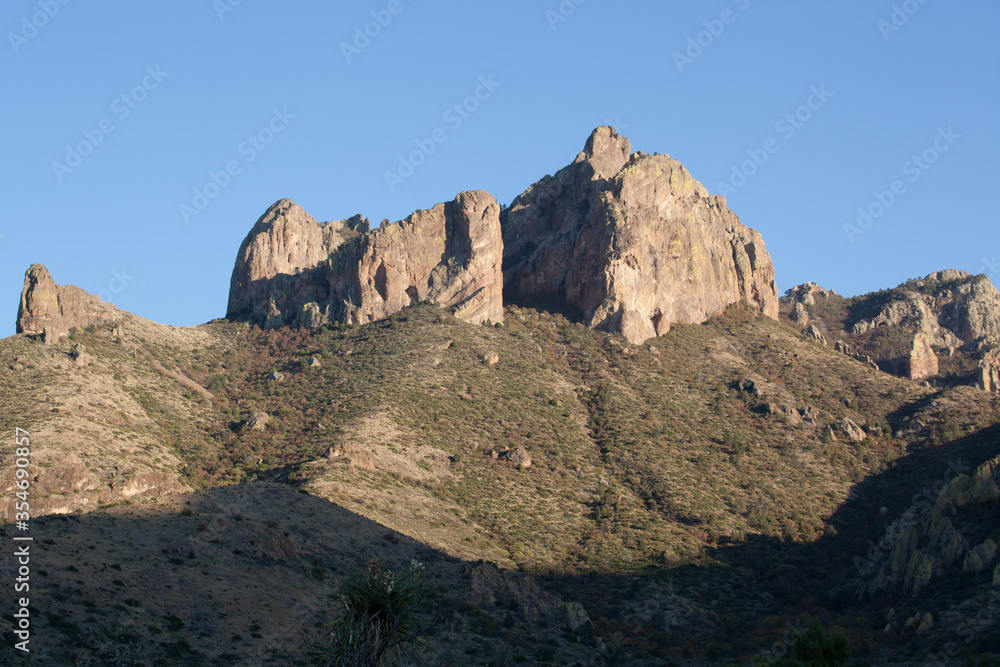 Desert Mountain with sky and clouds