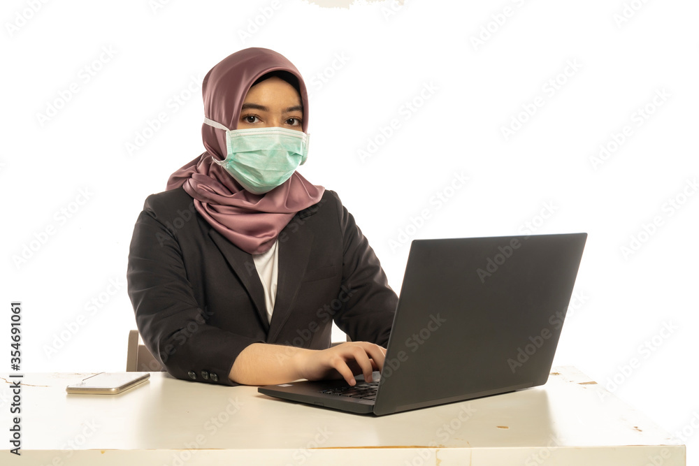 Business Lifestyle, Cute Malay Woman wearing hijab Business Lifestyle, Cute Malay Woman wearing hijab