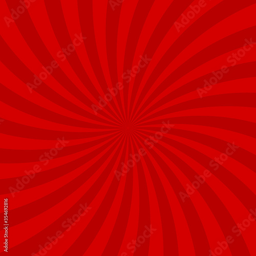 Sunlight spiral abstract background. Red swirl burst background.