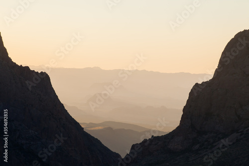 Sunset in the Mountains of Big Bend National Park