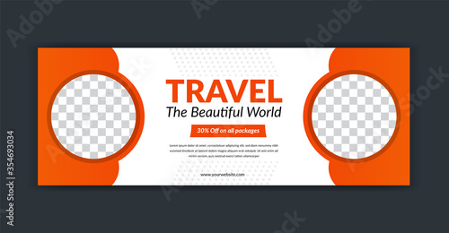 Travel or tour agency social media instagram post facebook cover page timeline web ad banner template design