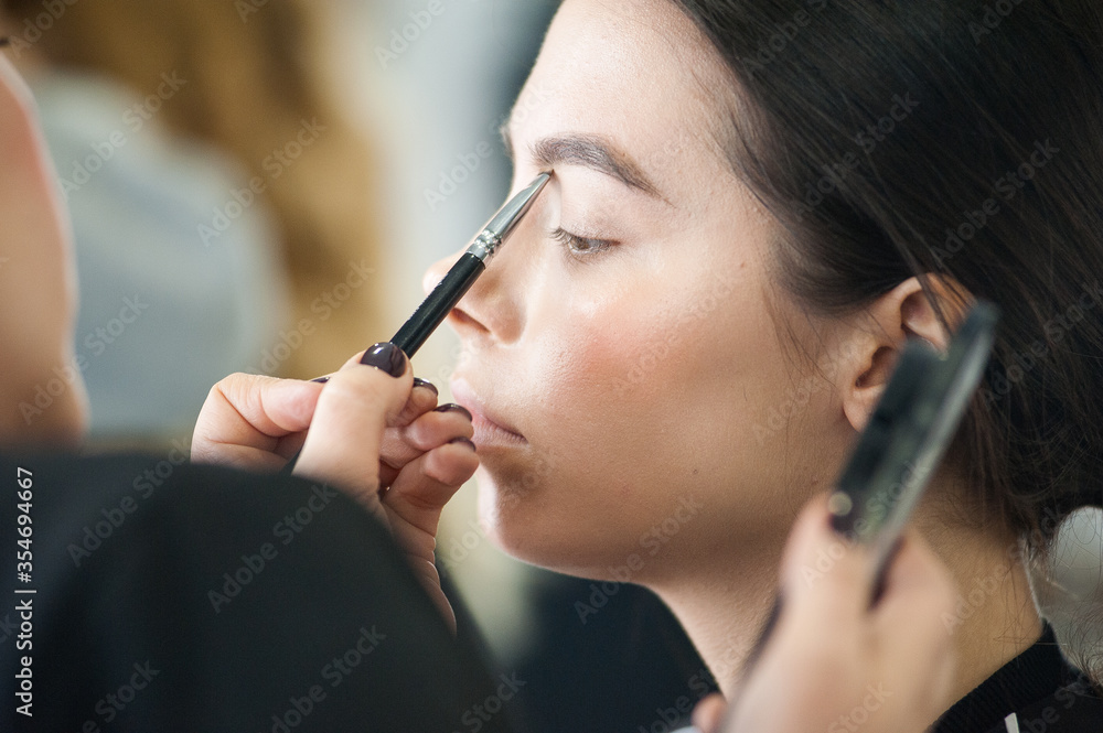 Fashion woman portrait beauty salon Fashion woman portrait beauty salon
