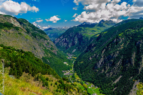 Panorama in Valtournenche (Aosta, Italy).