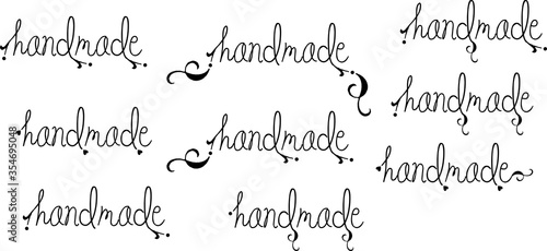Handmade decorative inscription