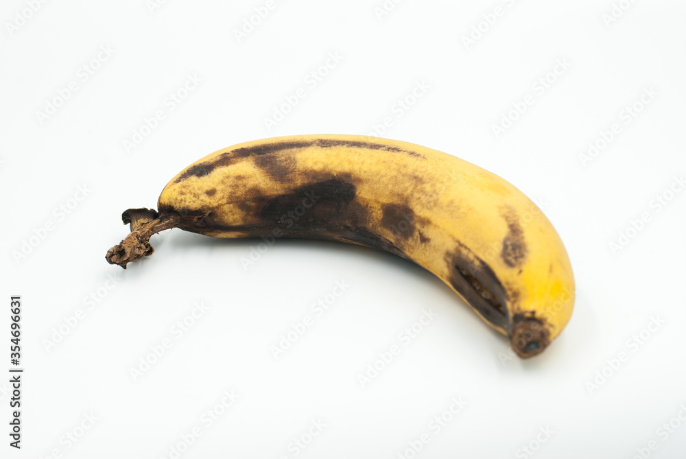 Ripe bananas on a white background Ripe bananas on a white background