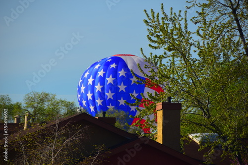 American flag hot air balloon