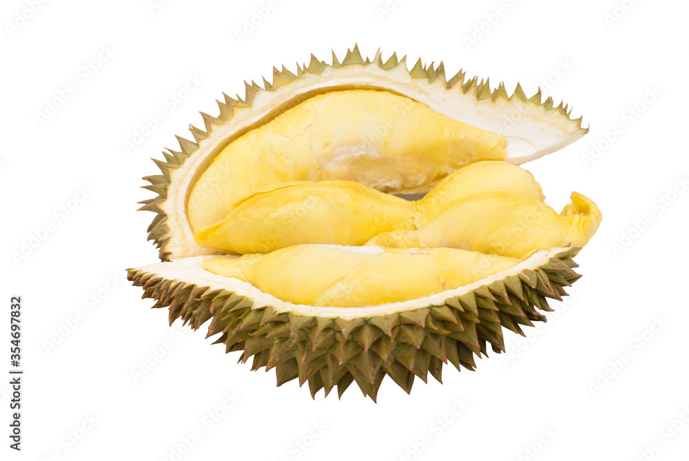 Obraz premium durian on white background