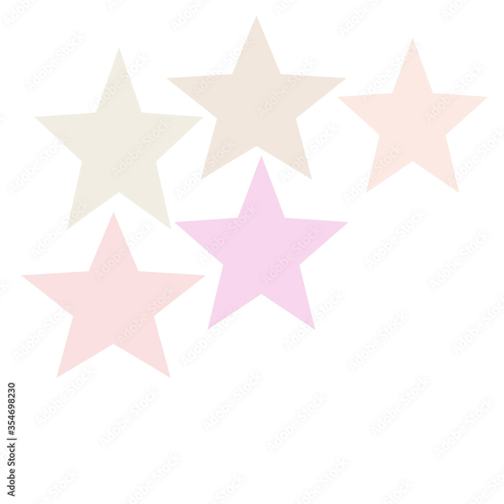 Obraz premium red star isolated on white background, Canvas art sketch drawing, beautiful geometric shaped pattern on abstract background with blank copy space, graphic design texture illustration wallpaper