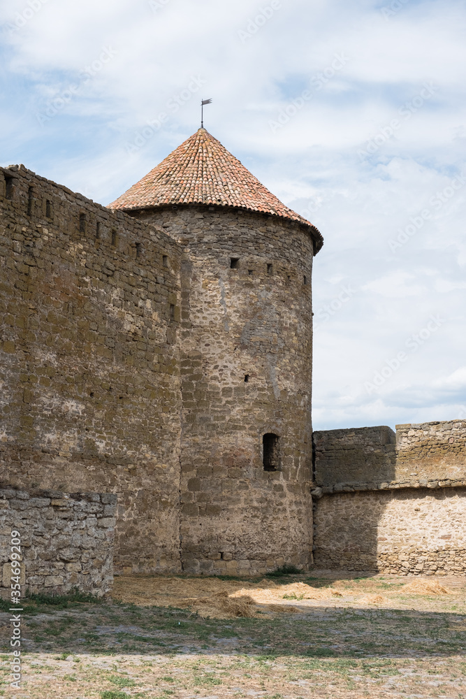 view to Akkerman fortress which is on the bank of the Dniester estuary, in Odessa region.