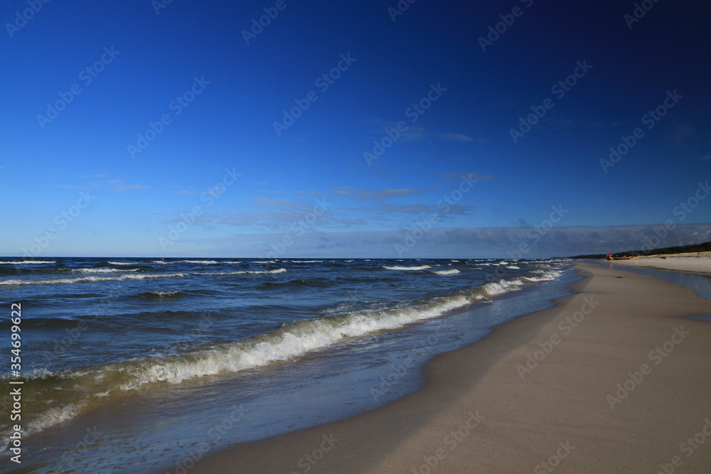 Beach in Debki village, Baltic Sea, Poland Beach in Debki village, Baltic Sea, Poland
