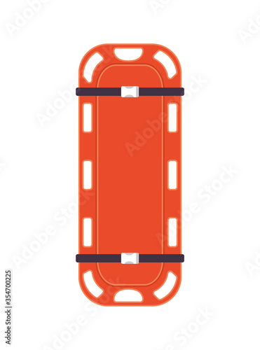 Fotografie, Obraz Isolated orange stretcher vector design
