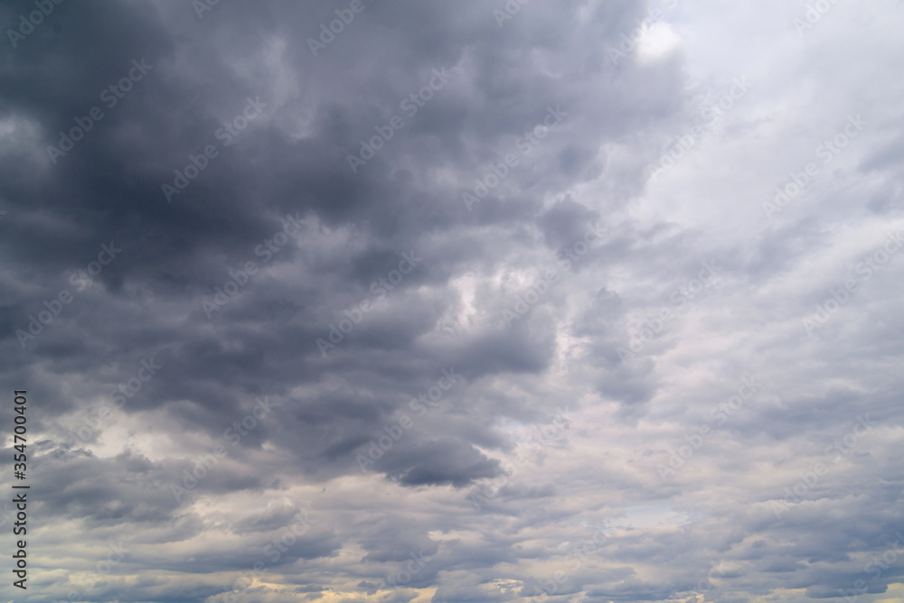 storm clouds in the sky. the background of dark clouds before rain