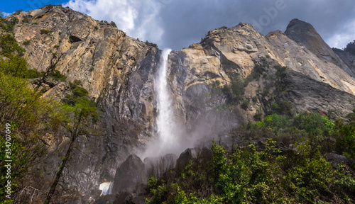 Bridalveil Fall in Yosemite National Park, California, USA