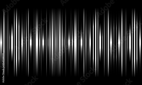 Abstract background with horizontal black and white glossy stripes