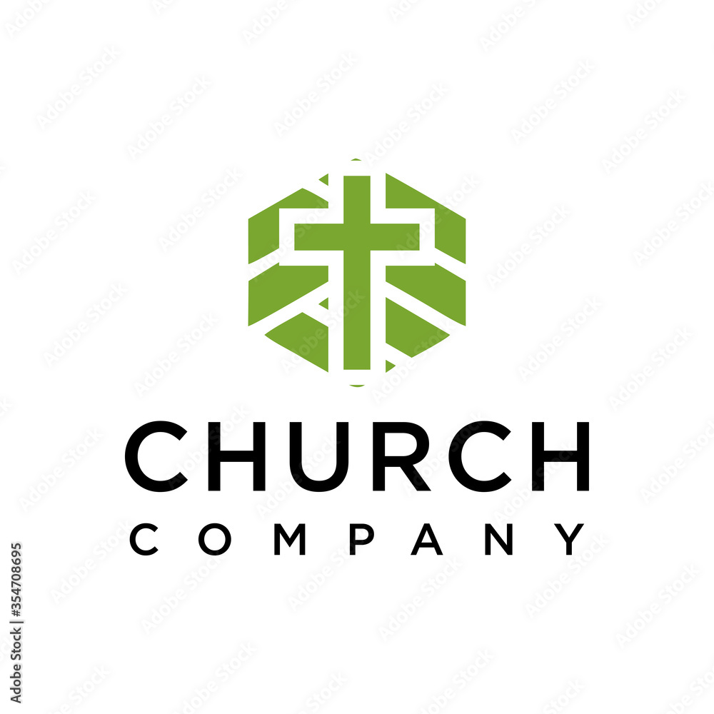 natural church vector template logo natural church vector template logo