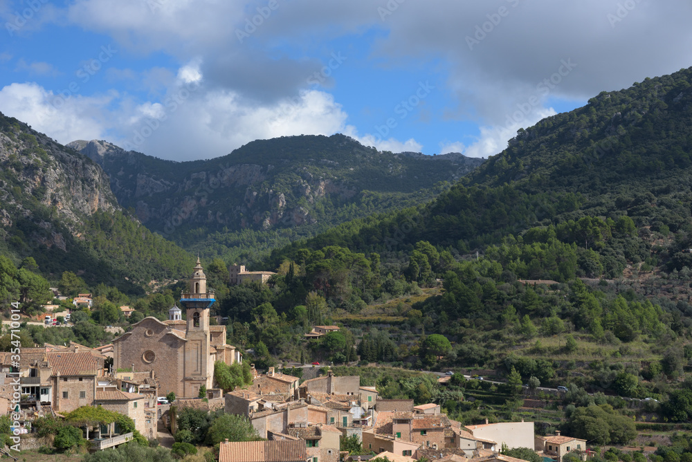 view of the city of valldemossa