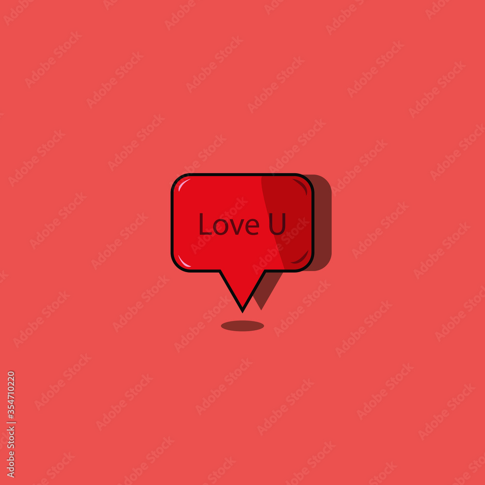 Modern Love you Bubble icon Modern Love you Bubble icon