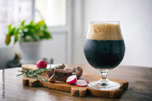 Slika na platnu Delicious homebrewed beer, diffferent styles and rich taste