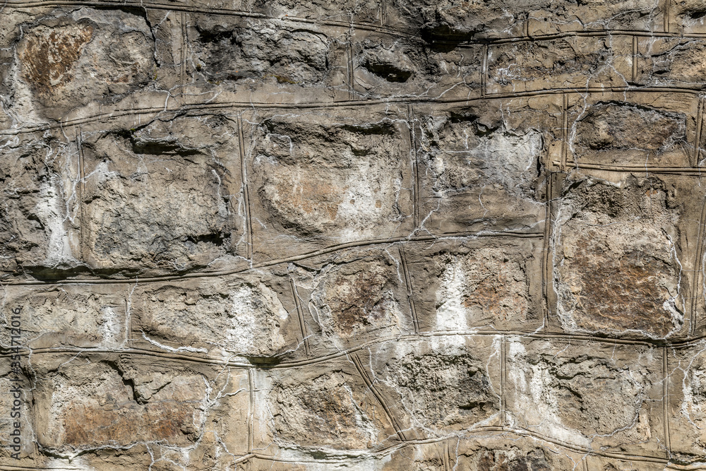 Fototapeta premium texture stone wall cracked stone