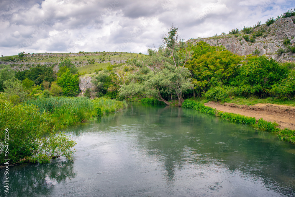 Iskar Panega Geopark along the Gold Panega River near Lukovit, Bulgaria