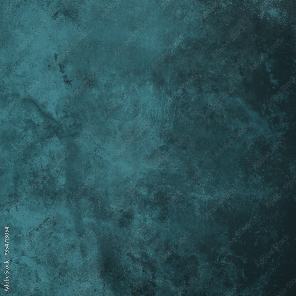 Obraz premium Dark turquoise textured abstract background.